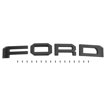 2004-2011 Ford Ranger Raptor Style Grill Front Bumper Matte Black Grille W/ LED Light