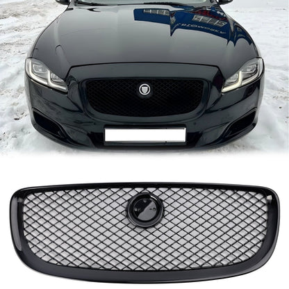Jaguar XJ 2010-2015 Front Grill Glossy Black Bumper Replacement Grille