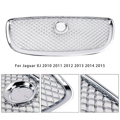 Jaguar XJ Front Bumper Grill 2010 2011 2012 2013 2014 2015 Air Intake Radiator Mesh Chrome / Black Grille