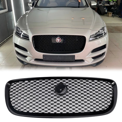 Jaguar F-PACE X761 2016 2017 2018 2019 2020 Front Grille Air Intake Radiator Bumper Black Grill