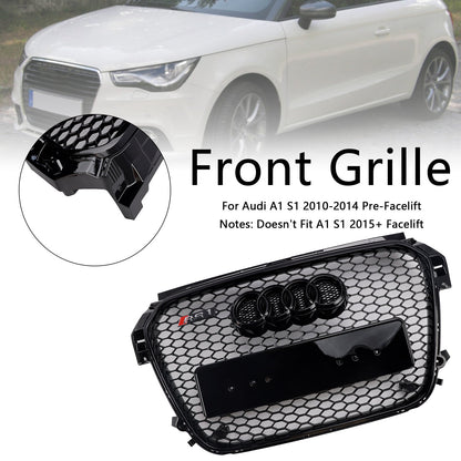 2010-2015 Audi A1 / A1 S-Line Front Grille Honeycomb / Slat Style Air Intake Radiator Grill