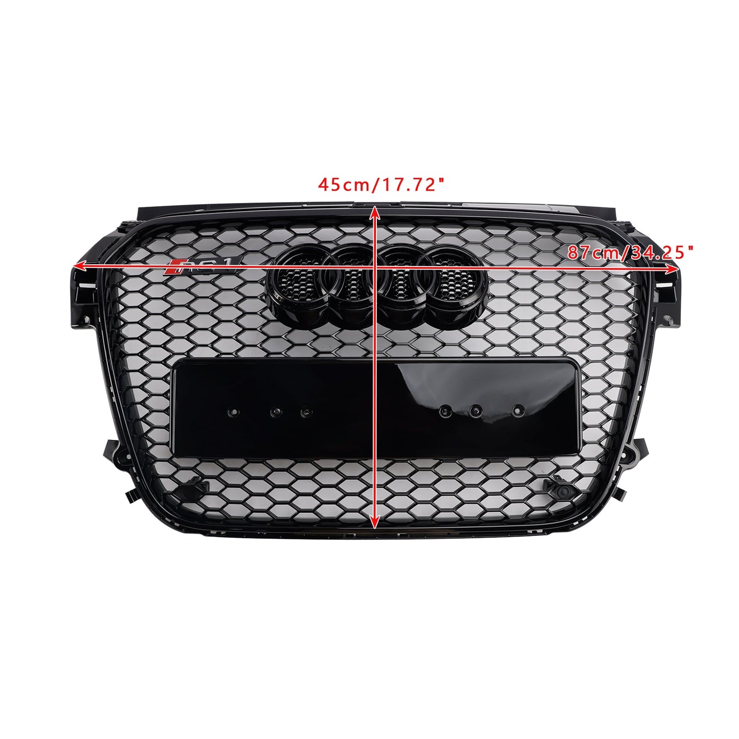 2010 2012 2013 2014 2015 Audi A1 / A1 Sline RS Honeycomb Grille Front Grille Air Intake Radiator Black Hex Mesh Grill