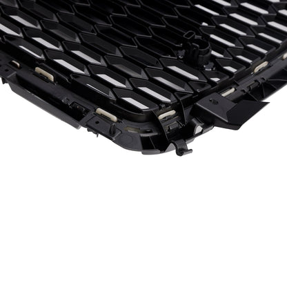 2014-2019 Audi A1 / S1 8X RS Style Grille Front Bumper Honeycomb Mesh Glossy Black Grille