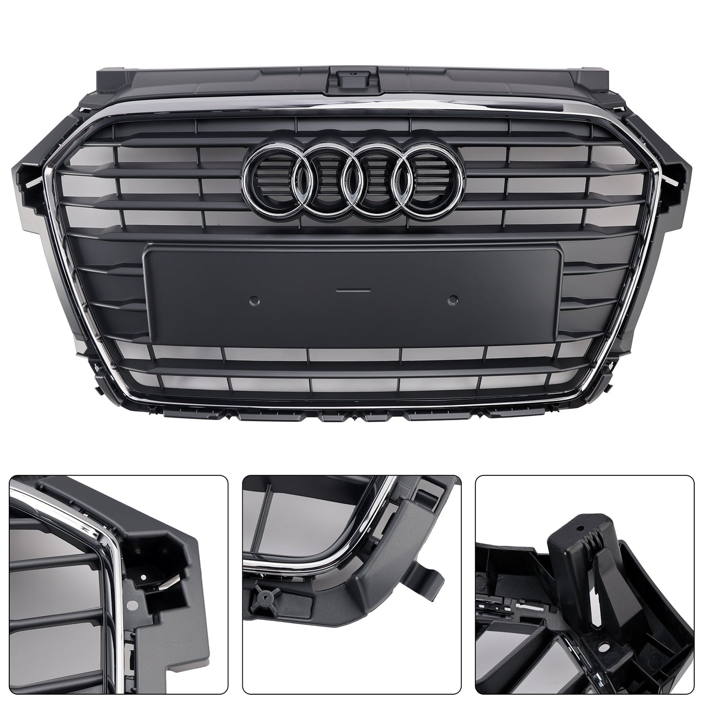 2016-2019 Audi A1 S1 MK1 Facelift Chrome 8XA853651B Front Bumper Grille Grill
