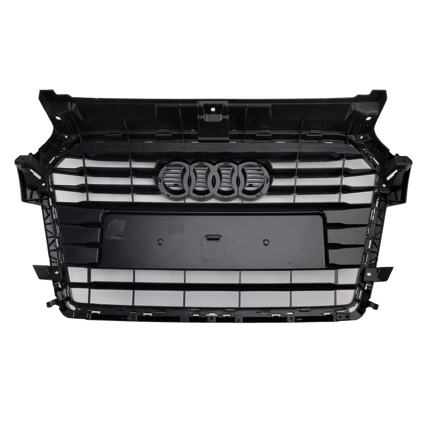 2014 2015 2016 2017 2018 2019 Audi A1 / A1 Sline / S1 8X Honeycomb / Slat Front Grille Air Intake Radiator Black RS Grill W/ Audi Rings