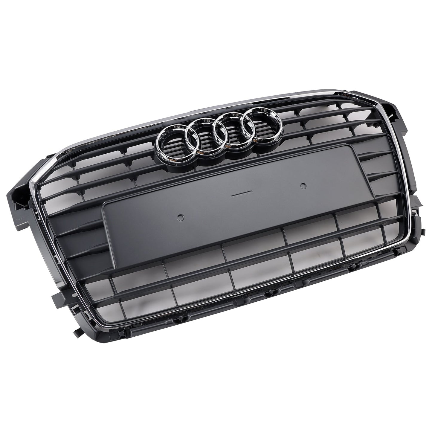 2014 2015 2016 2017 2018 2019 Audi A1 / A1 Sline / S1 8X Honeycomb / Slat Front Grille Air Intake Radiator Black RS Grill W/ Audi Rings