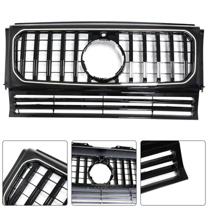 1990-2018 Mercedes Benz G-Class W463 Chrome / Black Grill Air Intake Radiator Bumper Front Grille