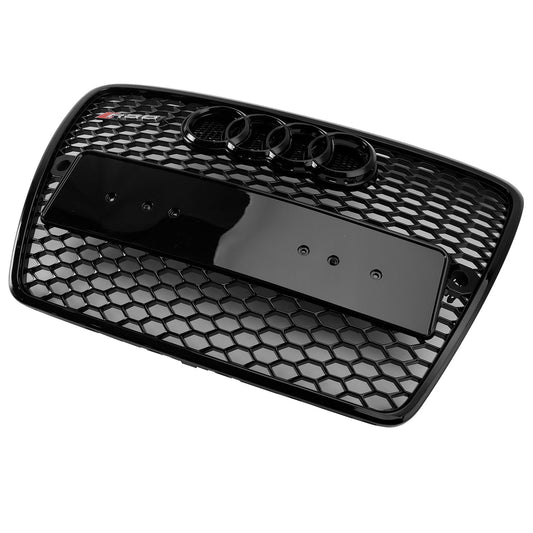 2004-2008 Audi A6 C6 Pre-Facelift Black Front Honeycomb Bumper Grill Grille
