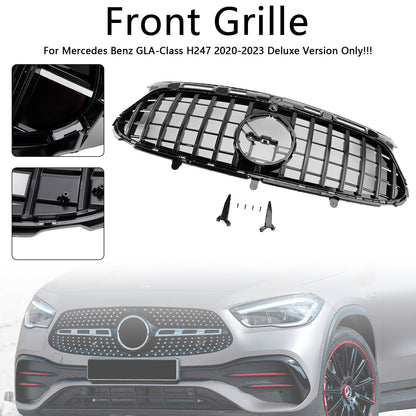 2020-2023 Mercedes Benz GLA-Class H247 GLA250 AMG Line GTR Grill Front Bumper Replacement Black Grille