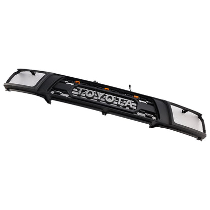 1992-1995 Toyota 4Runner Front Grill TRD PRO Style Replacement Black Upper Bumper Grille With Letter & LED