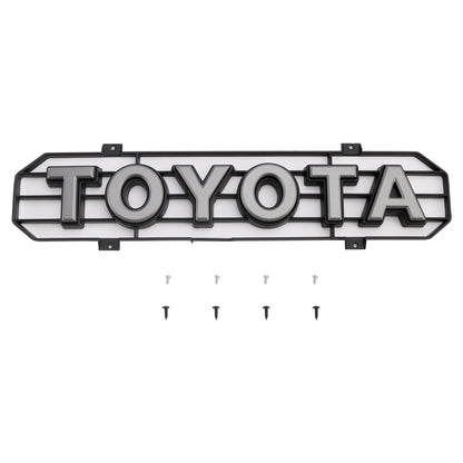 1992-1995 Toyota 4Runner Front Grill TRD PRO Style Replacement Black Upper Bumper Grille With Letter & LED