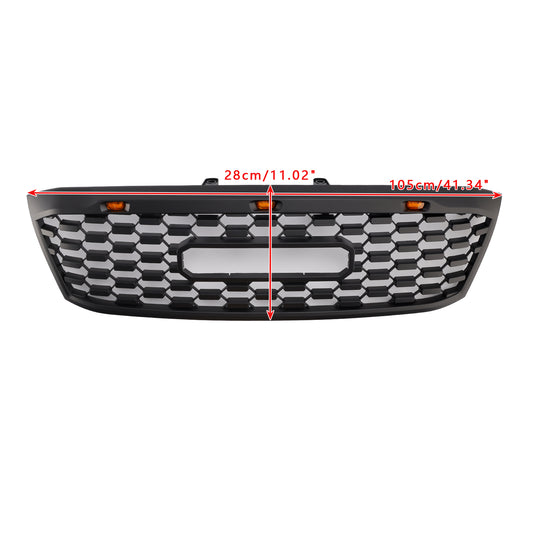Toyota Hilux N70 2005-2011 Black Grill Front Bumper Upper Grille With LED & Letter