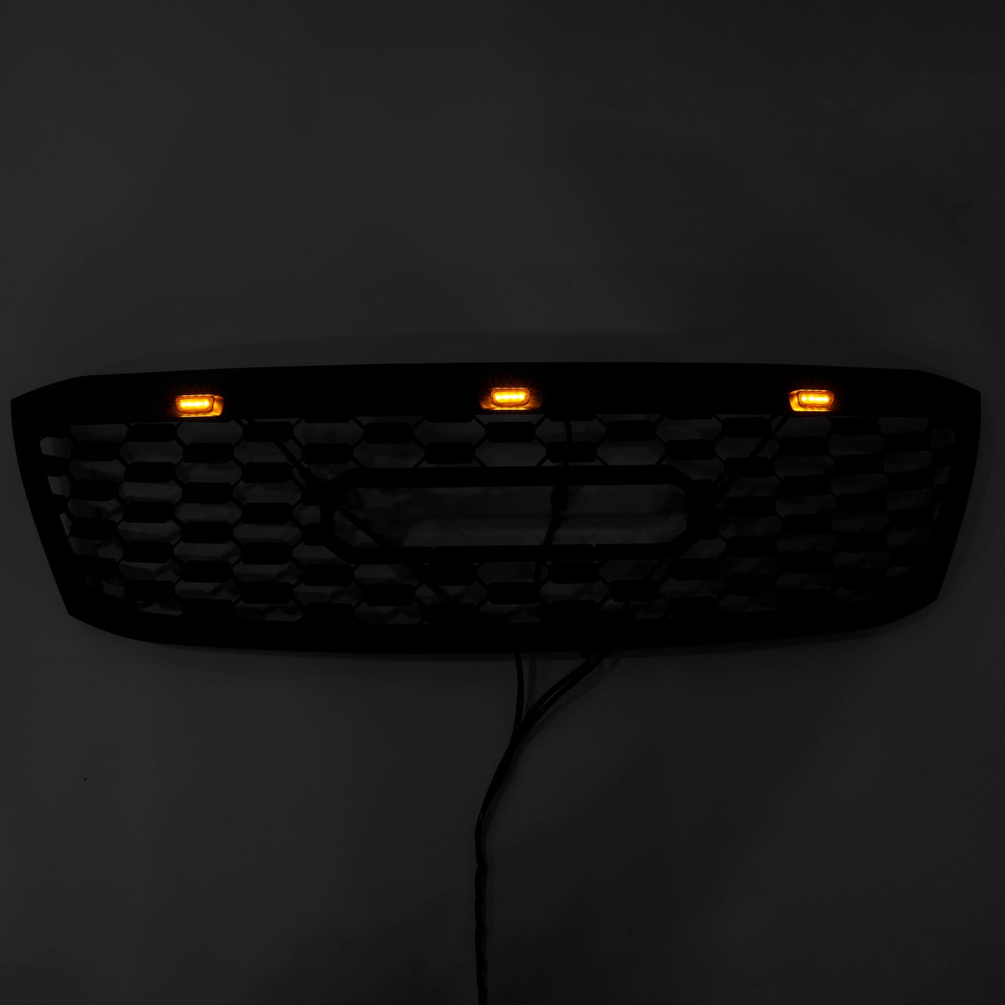 Toyota Hilux N70 2005-2011 Black Grill Front Bumper Upper Grille With LED & Letter