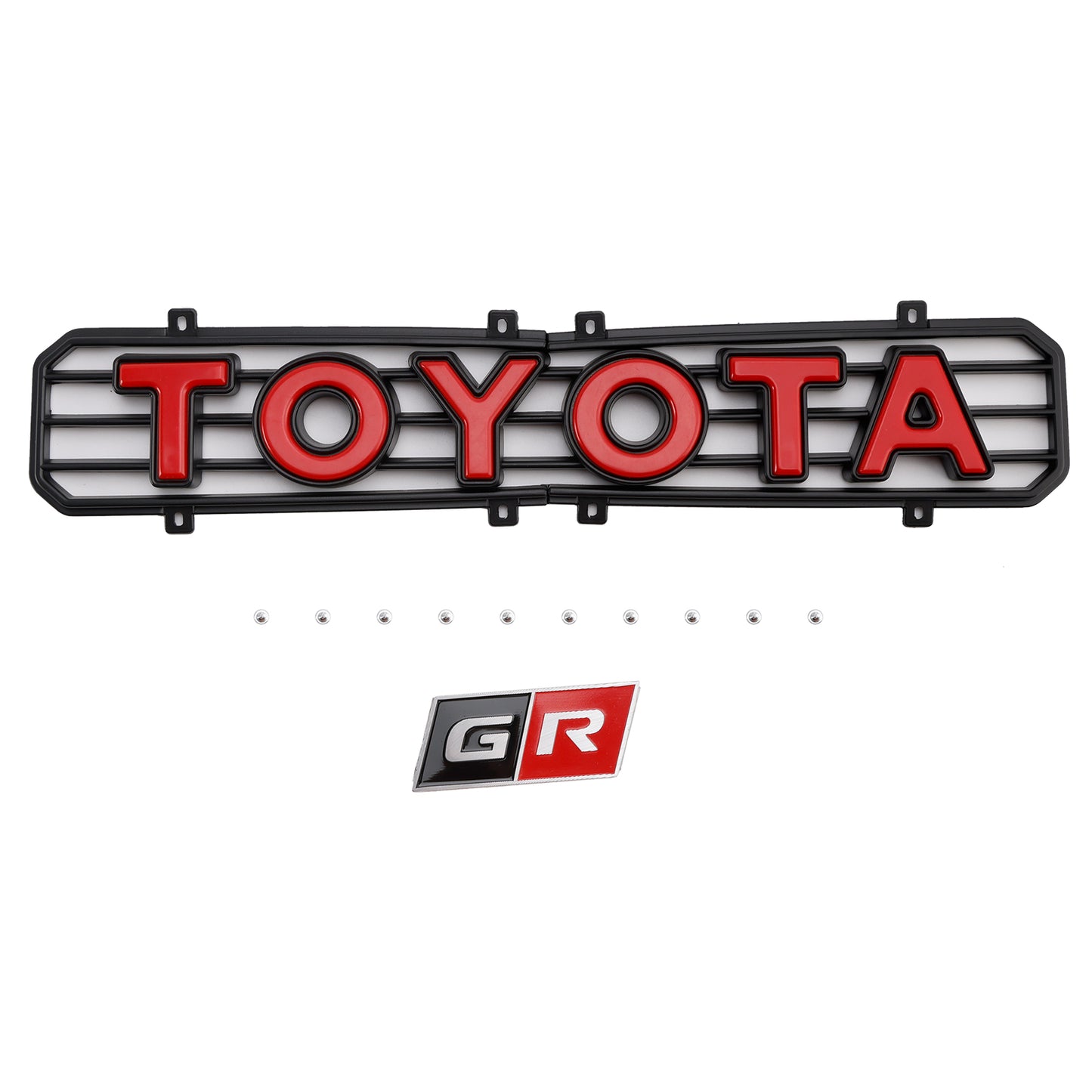 GR Style Grille For 2005-2011 Toyota Hilux N70 Black Front Bumper Upper Replacement Grill