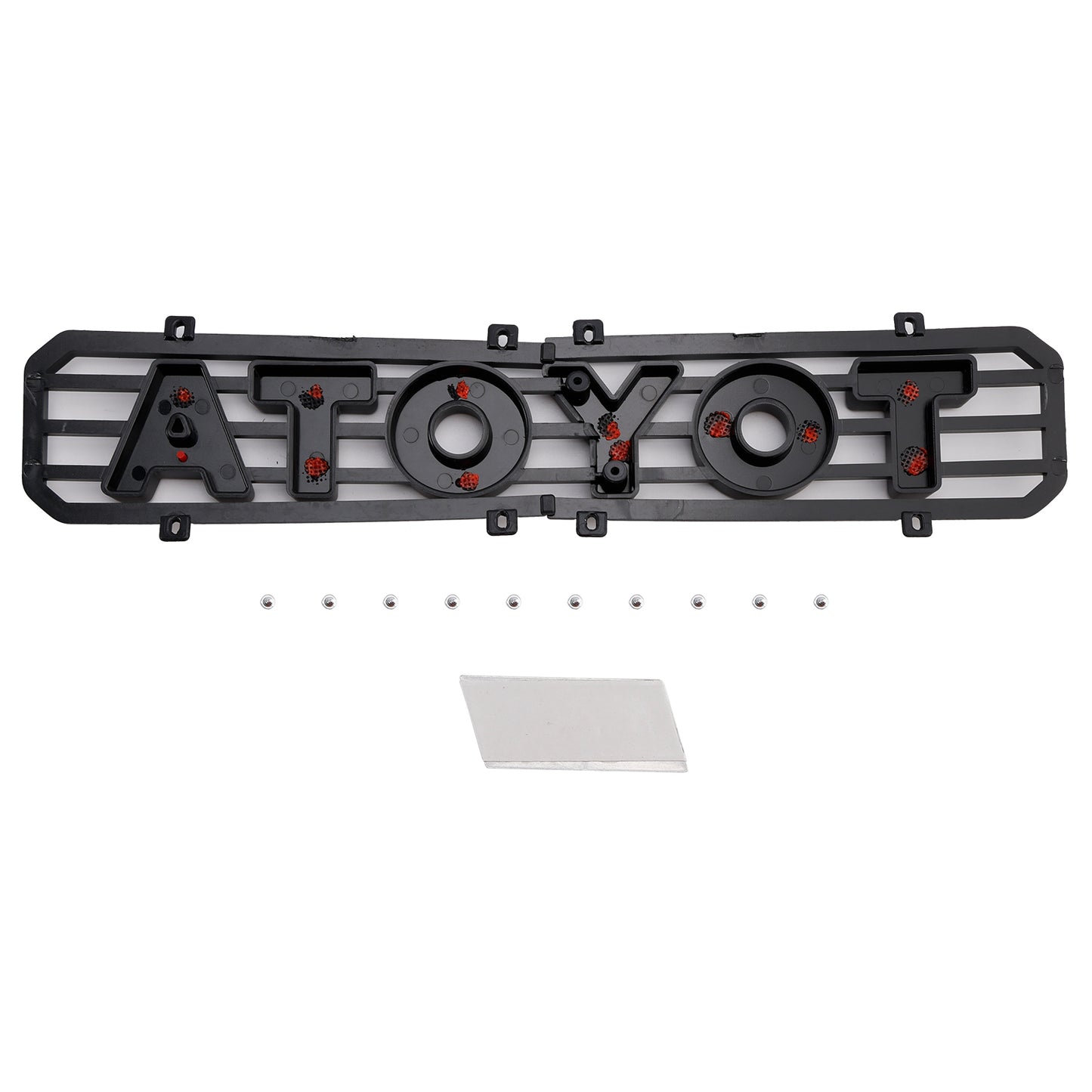 GR Style Grille For 2005-2011 Toyota Hilux N70 Black Front Bumper Upper Replacement Grill