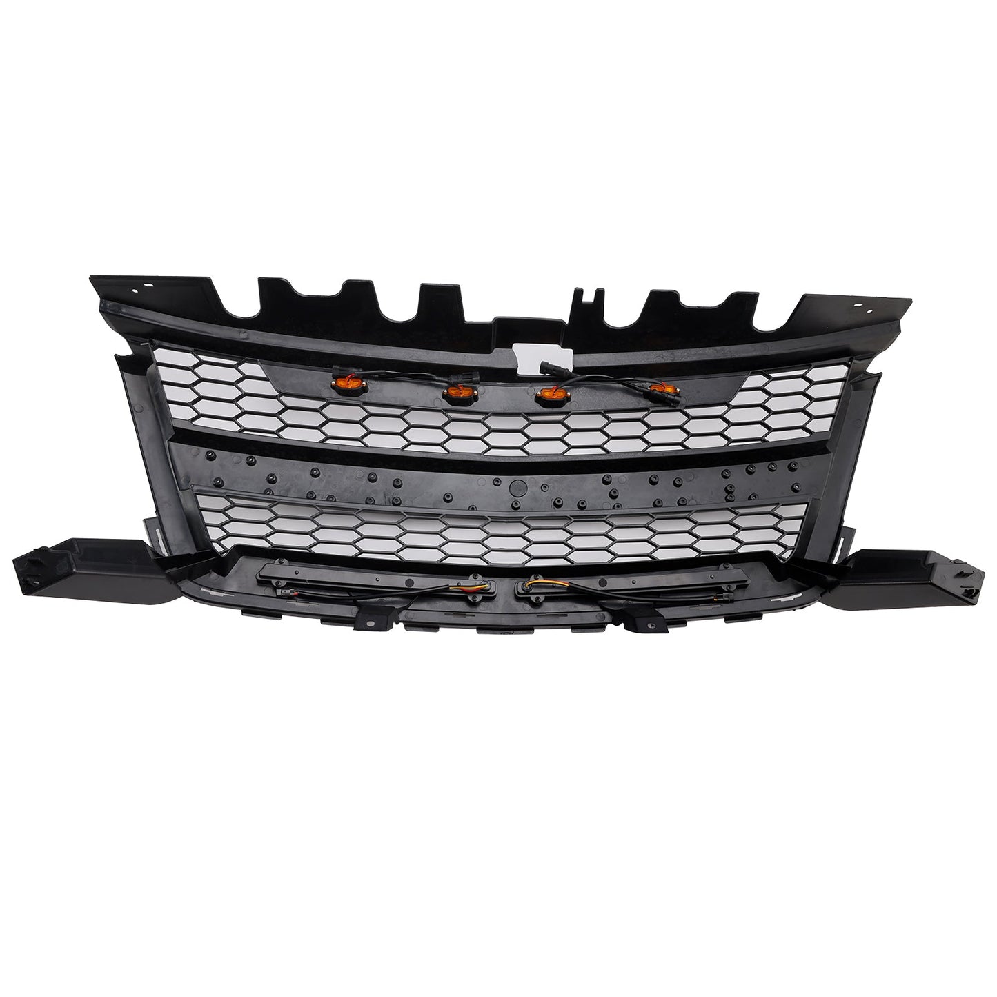 2016-2020 Chevrolet Colorado Matte Black Front Grill Upper Bumper Honeycomb Grille With LED Light