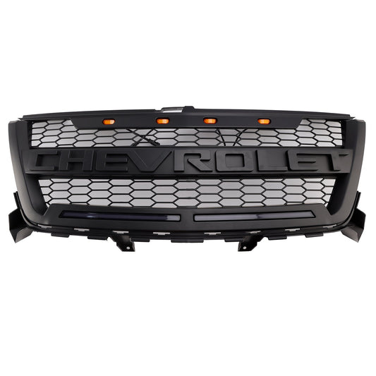 2016-2020 Chevrolet Colorado Matte Black Front Bumper Grille Grill W//LED