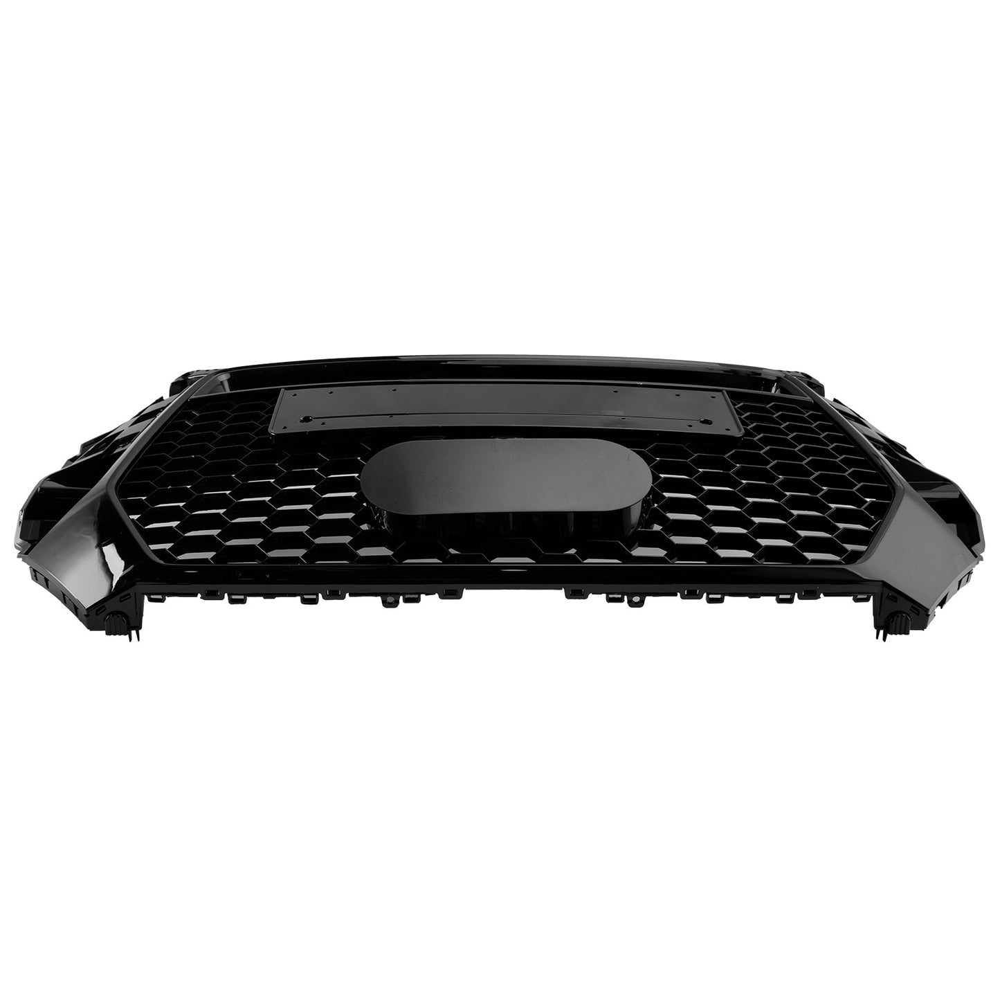 2016-2018 Audi Q3 / SQ3 RSQ3 Style Honeycomb Grill Front  Bumper Replacement Black Grille W/ Ring Embelm