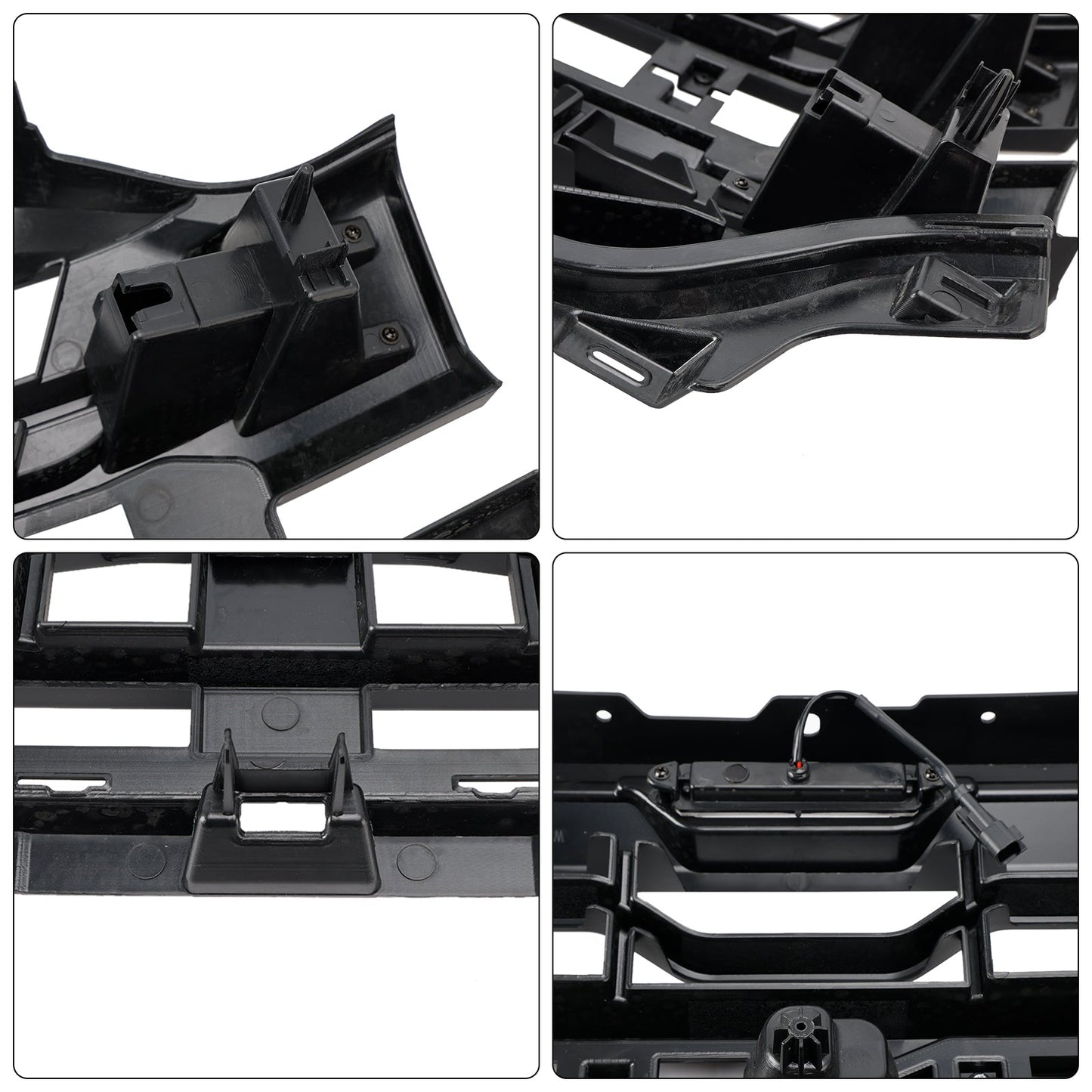 2024-2025 Ford F150 Raptor Style Front Grill Upper Bumper Black Grille W/ LED Light & Letter