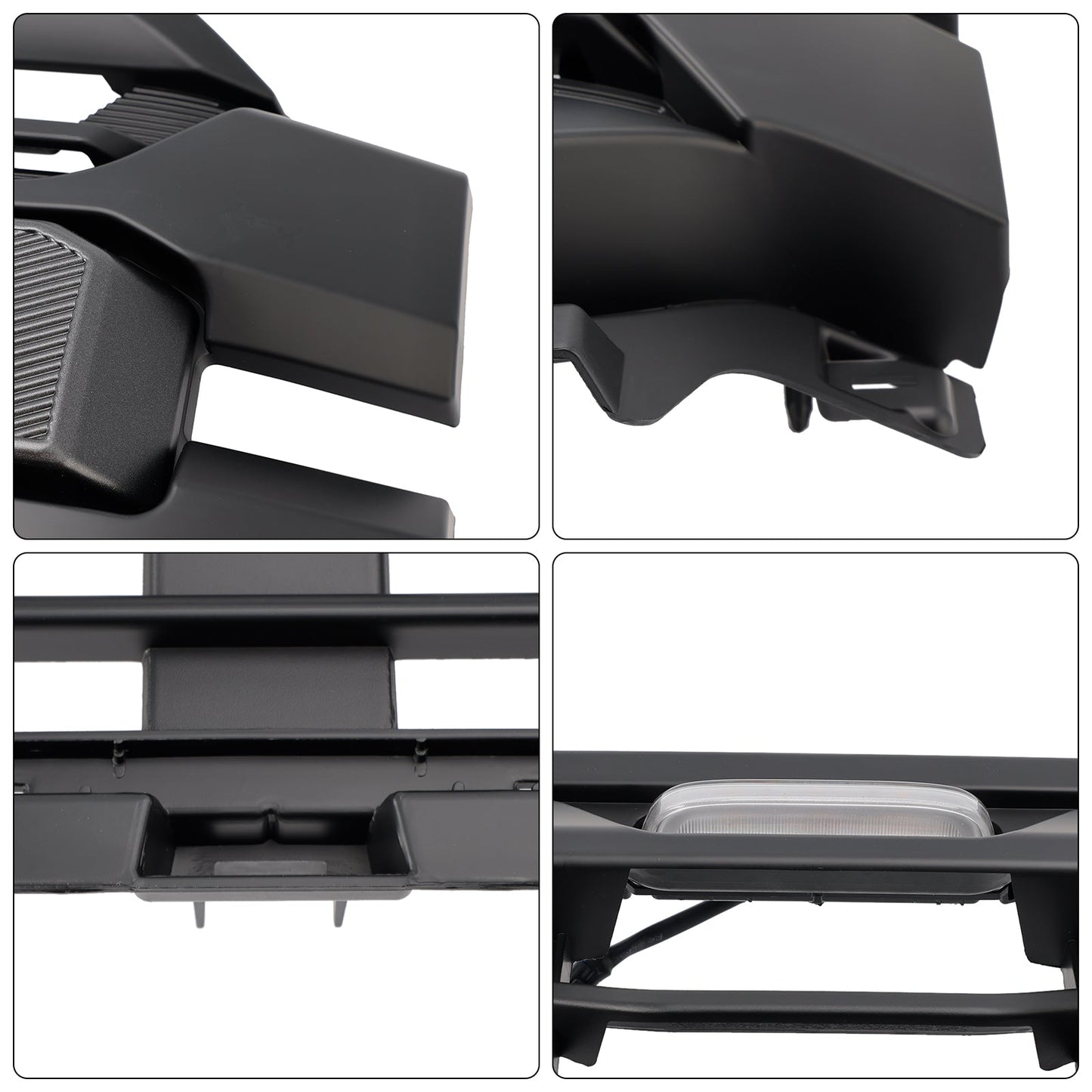 Ford F150 2024 2025 Black Grille Front Bumper Raptor Style Grill W/ LED Light & Letter