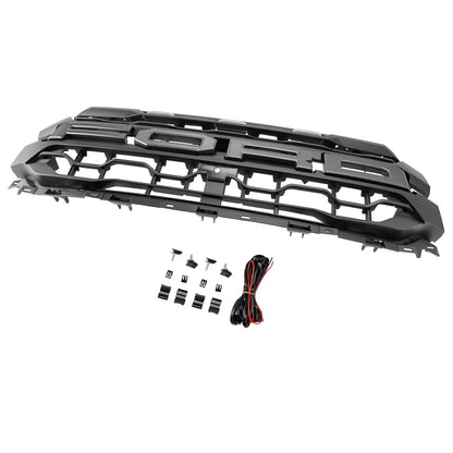 2024-2026 Ford F150 Lariat / King Ranch / Platinum Raptor Style Grille Front Bumper Black Grille W/ LED