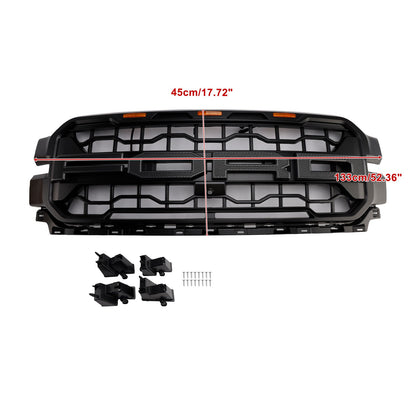 Ford F150 2024-2026 Front Grill Raptor Style Front Bumper Replacement Black Grille