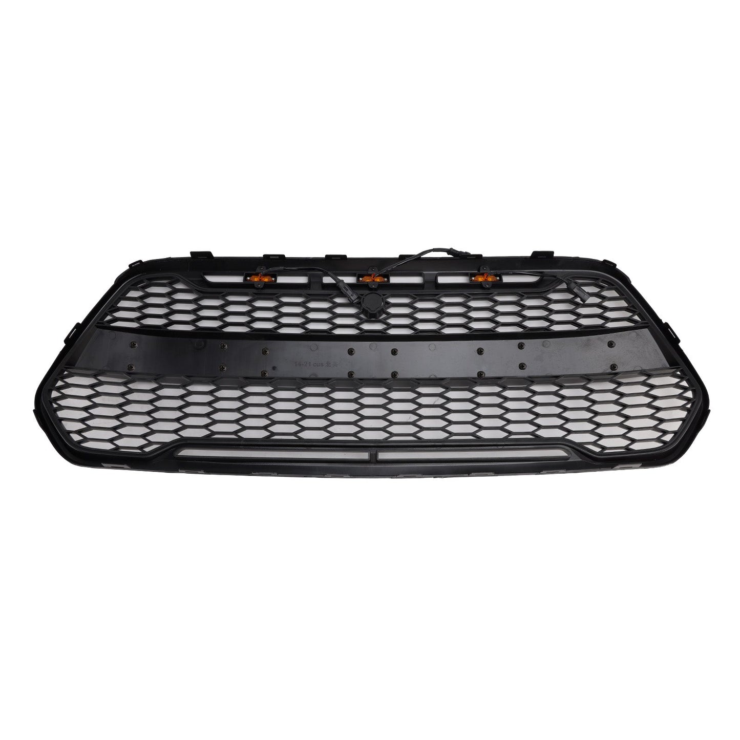Ford Transit 150 250 350 350H 2015-2019 Front Raptor Grille Black Front Bumper Honeycomb Grill With LED