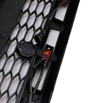 Ford Transit 150 250 350 350H 2015-2019 Front Raptor Grille Black Front Bumper Honeycomb Grill With LED
