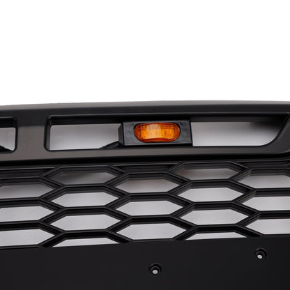 Ford Transit 150 250 350 350H 2015-2019 Front Raptor Grille Black Front Bumper Honeycomb Grill With LED