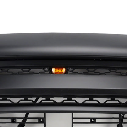 Dodge RAM 1500 2002-2005 Big Horn Style Grill Fron Bumper Black Replacement Grille W/ LED & RAM Letter