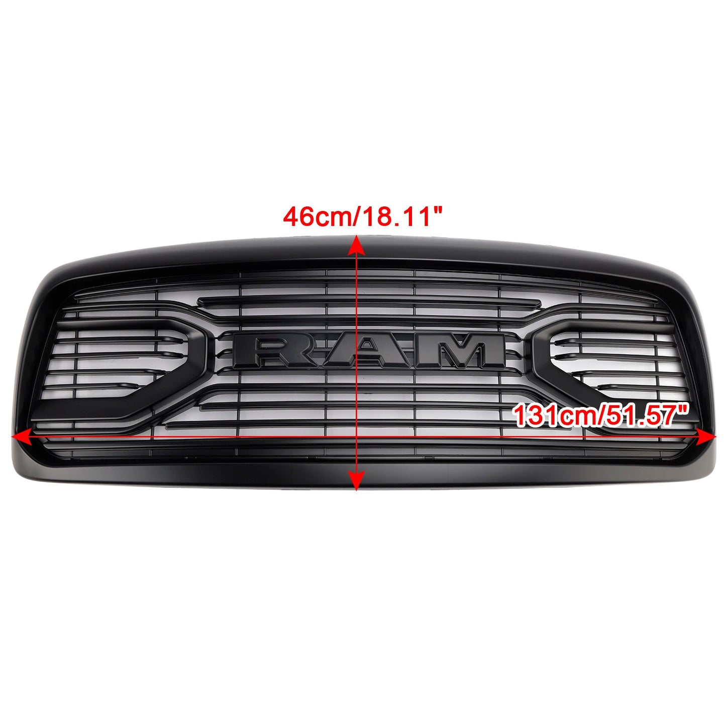 2002-2005 Dodge RAM 1500 Front Bumper Grille Grill Rebel Style