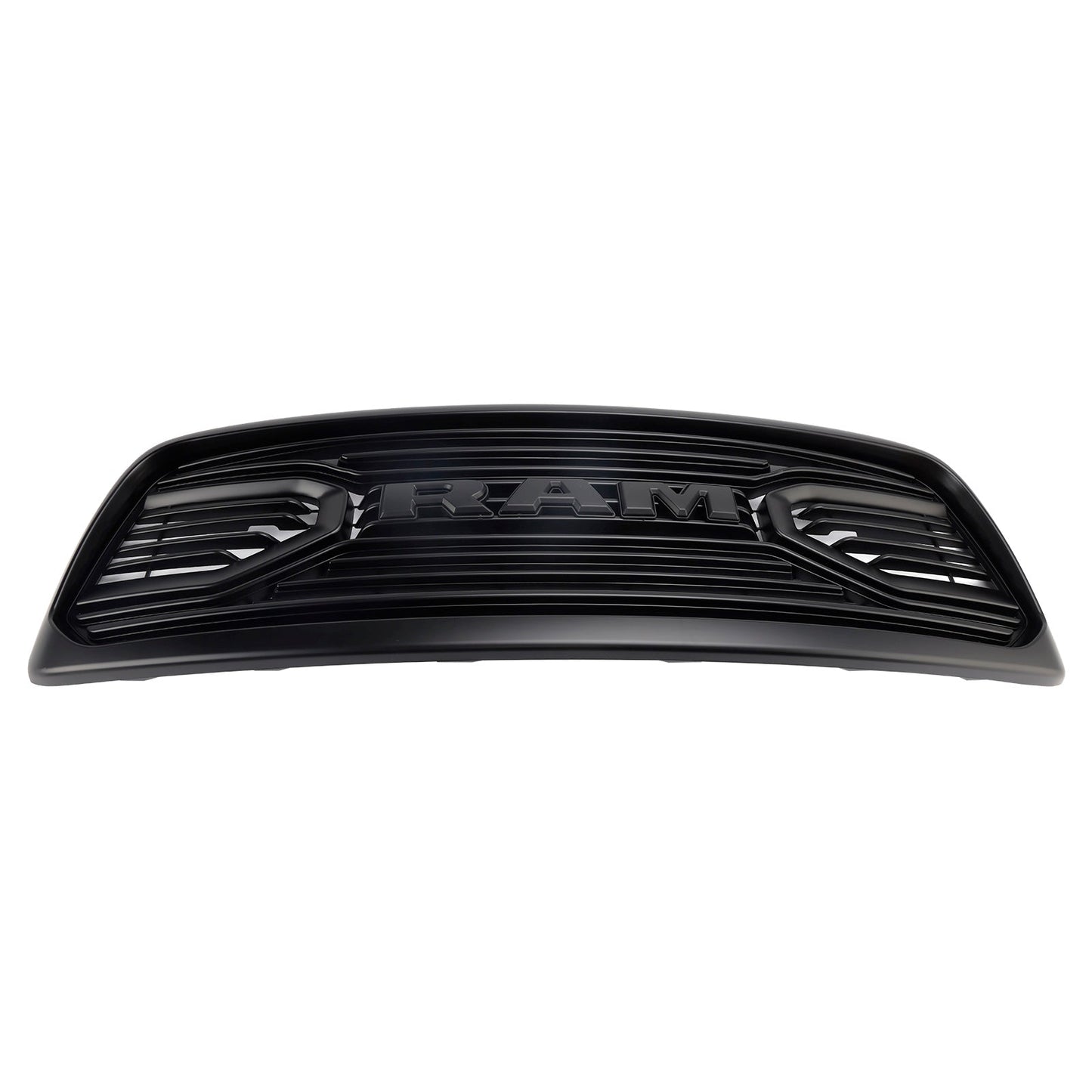 Dodge RAM 1500 2002-2005 Big Horn Style Grill Fron Bumper Black Replacement Grille W/ LED & RAM Letter