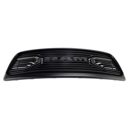 Dodge RAM 1500 2002-2005 Big Horn Style Grill Fron Bumper Black Replacement Grille W/ LED & RAM Letter