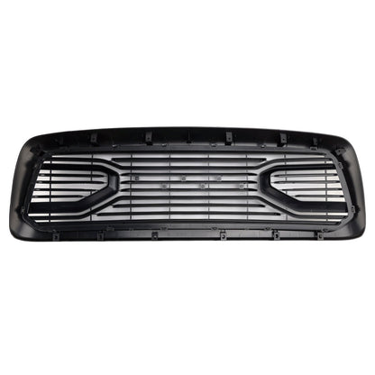 Dodge RAM 1500 2002-2005 Big Horn Style Grill Fron Bumper Black Replacement Grille W/ LED & RAM Letter