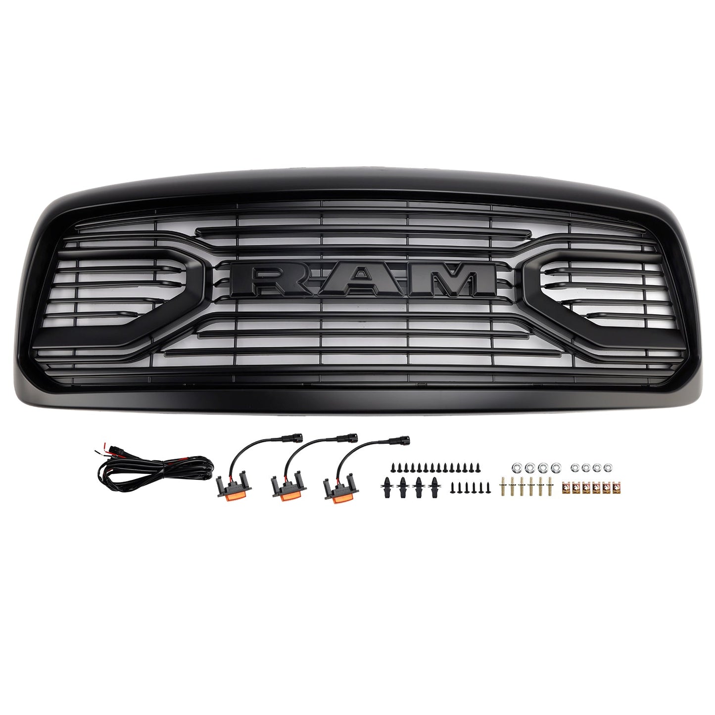 2002-2005 Dodge RAM 1500 Front Bumper Grille Grill Rebel Style