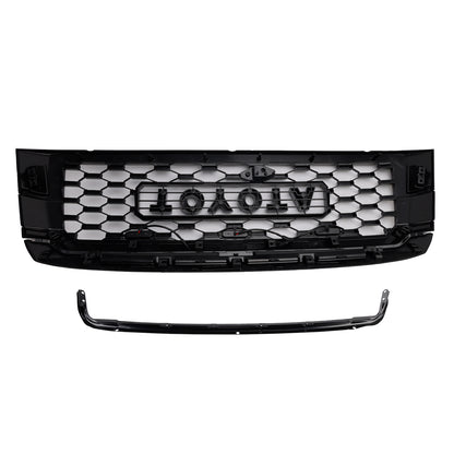 Toyota Sequoia 2019-2021 TRD PRO Grille Front Bumber Black Replacement Grill With Letter & LED