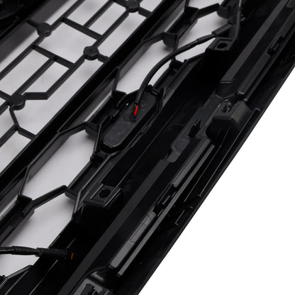 Toyota Sequoia 2019-2021 TRD PRO Grille Front Bumber Black Replacement Grill With Letter & LED