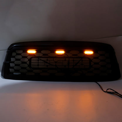 Toyota Sequoia 2019-2021 TRD PRO Grille Front Bumber Black Replacement Grill With Letter & LED