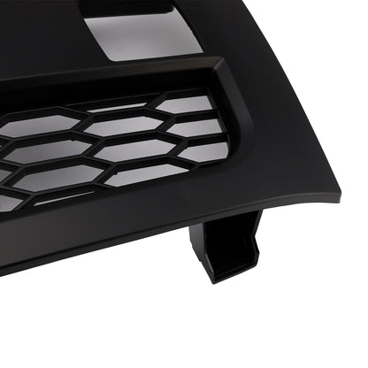 2007-2013 Chevy Silverado 1500 Raptor Style Grill Front Bumper Black Replacement Grille W/ LED