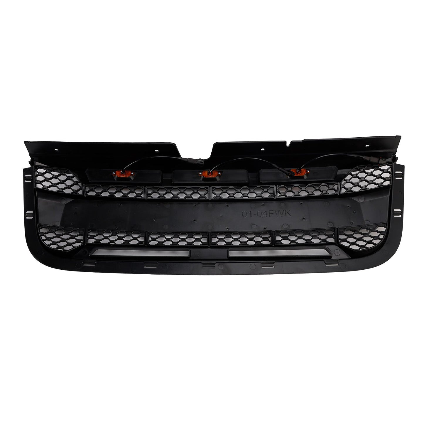 2001-2003 Ford Ranger Raptor Style Grille Front Bumper Replacement Black Grill W/ LED Light