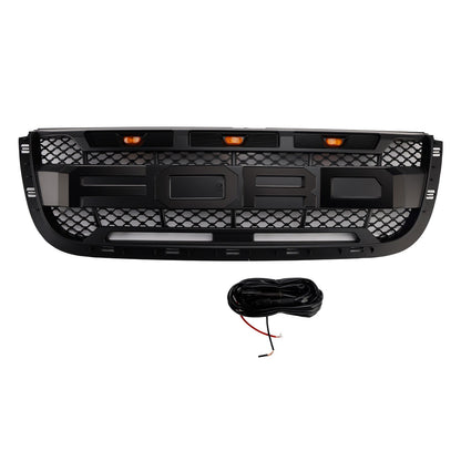Ford Ranger 2001-2003 Front Grille Raptor Style Front Bumper Black Grill With LED