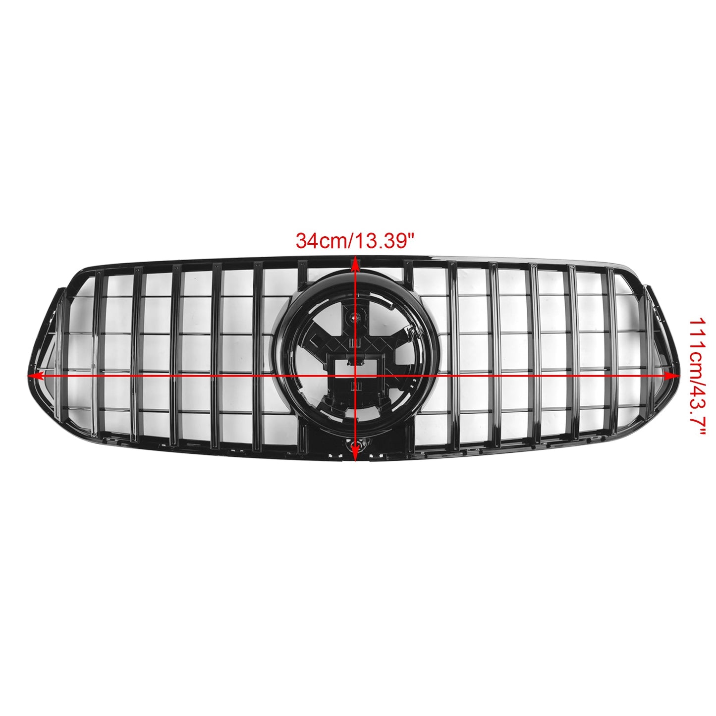 Mercedes-Benz GLE-Class SUV V167 2019-2023 AMG-Line Gloss Black Front Grill Gloss Black Grille