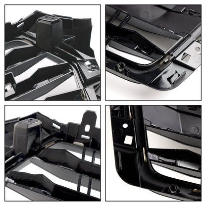 2016-2019 Audi A4/ A4 Sline/ S4 B9 Front Bumper Slat Black Grill W/ Ring Emblem S4 Style Grille