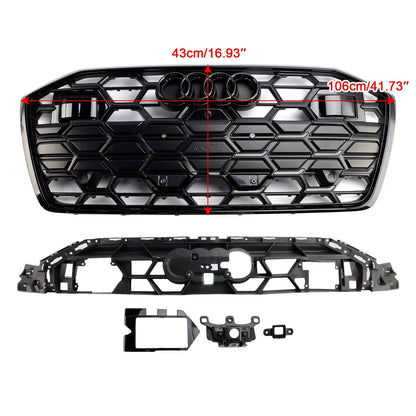 2019-2023 Audi A6 C8 S6 Black 4K0853651T Front Bumper Grille Grill