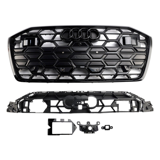 2019-2023 Audi A6 C8 S6 Black 4K0853651T Front Bumper Grille Grill
