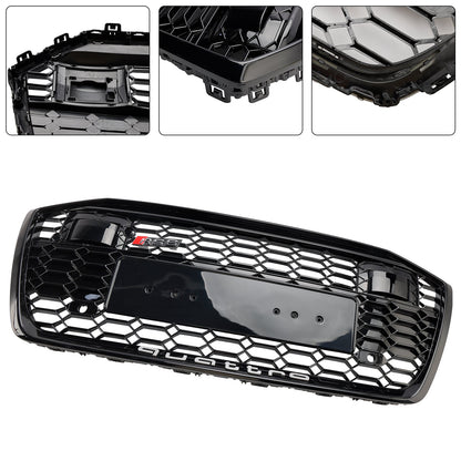 2019-2023 Audi A6 C8 S6 W/ACC RS6 Style Honeycomb Mesh Front Grill Grille