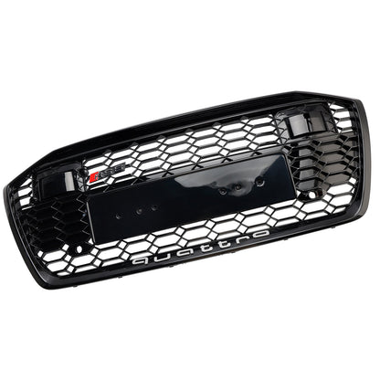 2019-2023 Audi A6 C8 S6 W/ACC RS6 Style Honeycomb Mesh Front Grill Grille