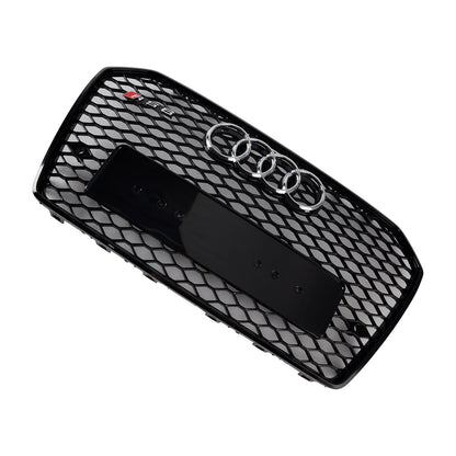 2016-2018 Audi A6 S6 C7 RS6 Style Front Honeycomb Mesh Grille Grill Black