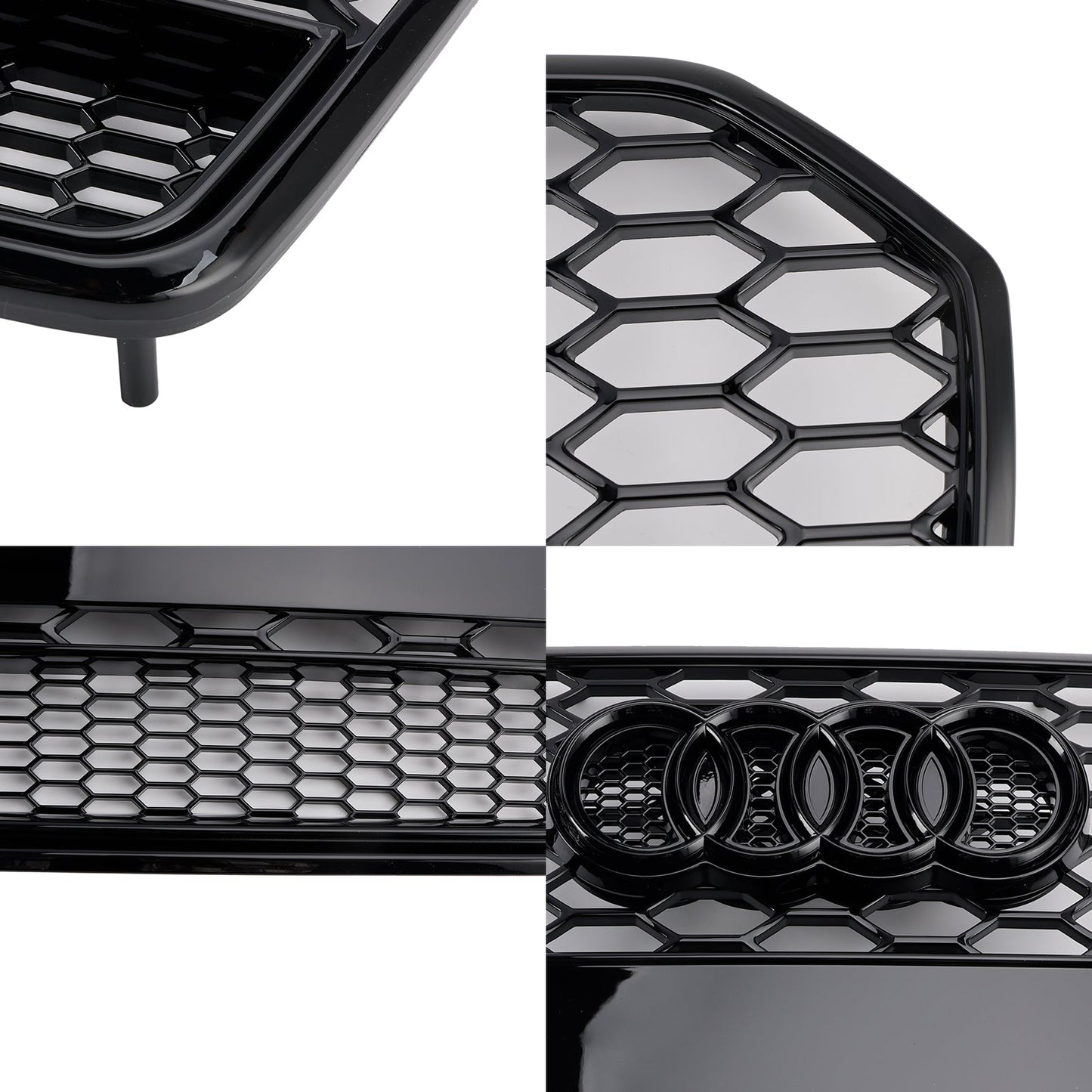 2015-2018 Audi A6 / A6 Sline / S6 C7 Honeycomb Front Grill RS Style Air Intake Radiator Grill Replacement