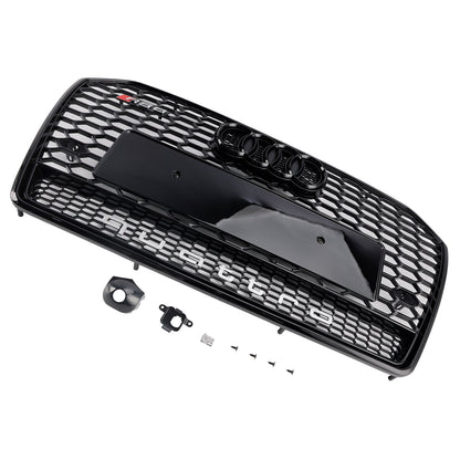2015-2018 Audi A6 / A6 Sline / S6 C7 Honeycomb Front Grill RS Style Air Intake Radiator Grill Replacement